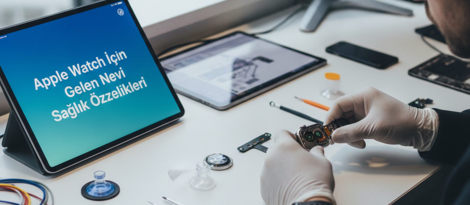Apple Watch ekranında kalp atış hızı, EKG ve kan oksijen seviyesi gösteren sağlık uygulamaları