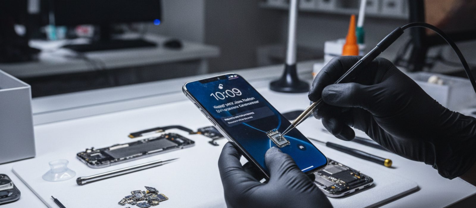 Kayıp veya çalınan iPhone'u harita üzerinde bulan bir elin ekran görüntüsü