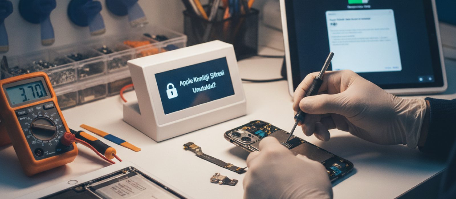 Unutulan Apple Kimliği şifresini sıfırlama adımları gösteren bir iPhone ekran görüntüsü