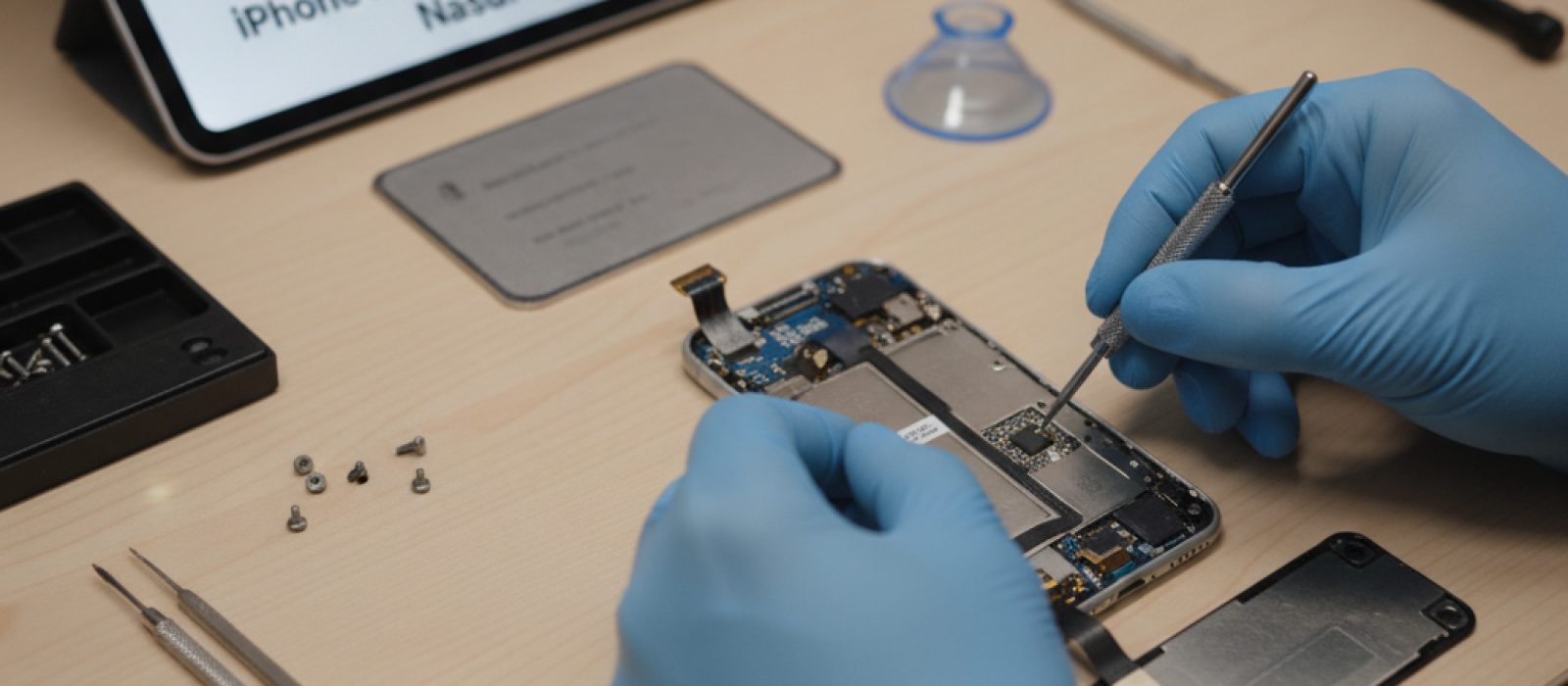 iPhone ekranında Acil Durum SOS kaydırıcısı ve acil durum çağrısı yapan bir el