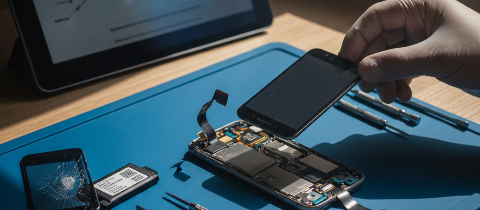 iPhone ekranında Ayarlar > Genel > Hakkında bölümünde Parça ve Servis Geçmişi gösterimi