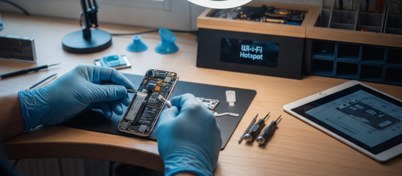 iPhone ekranında Kişisel Erişim Noktası ayarları açık, Wi-Fi parolası alanı vurgulanmış