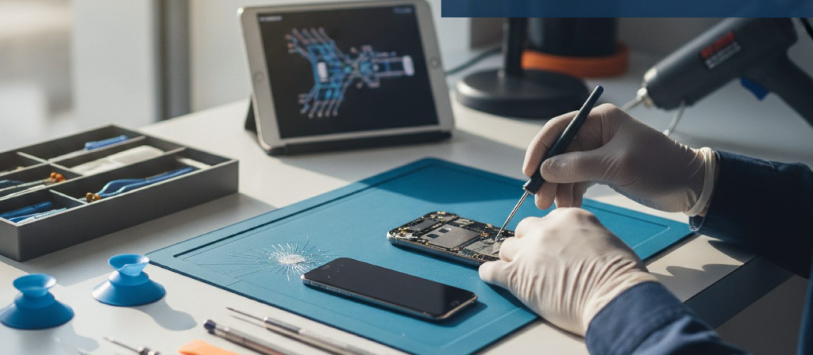 Karanlık bir ortamda parlaklığını azaltmış bir iPhone ekranı