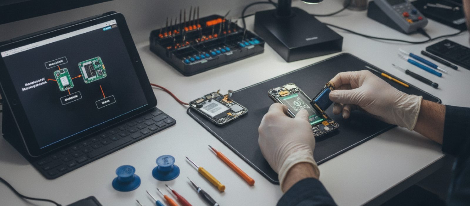 iPhone şarj olurken kapanma sorunu yaşayan bir cihazın yakından görünümü, şarj kablosu takılı