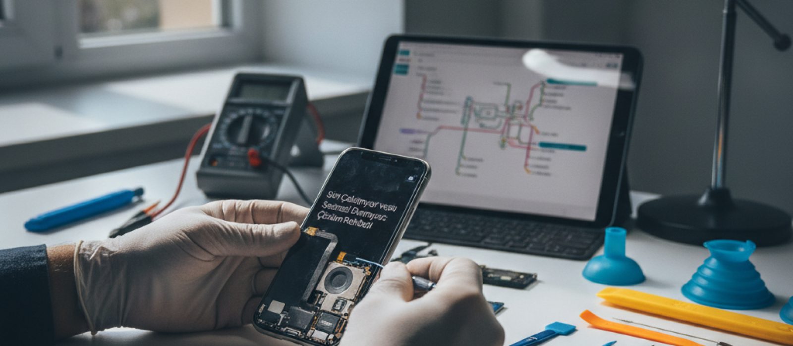 iPhone ekranında Siri asistanının aktif olduğunu gösteren bir görsel