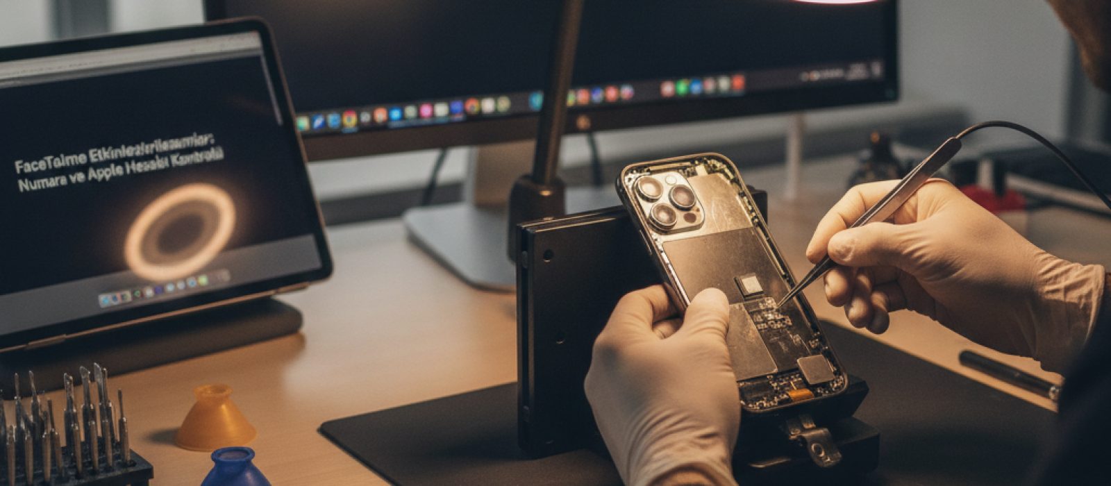 iPhone ekranında FaceTime etkinleştirilemiyor uyarısı ve ayarlar menüsü açık