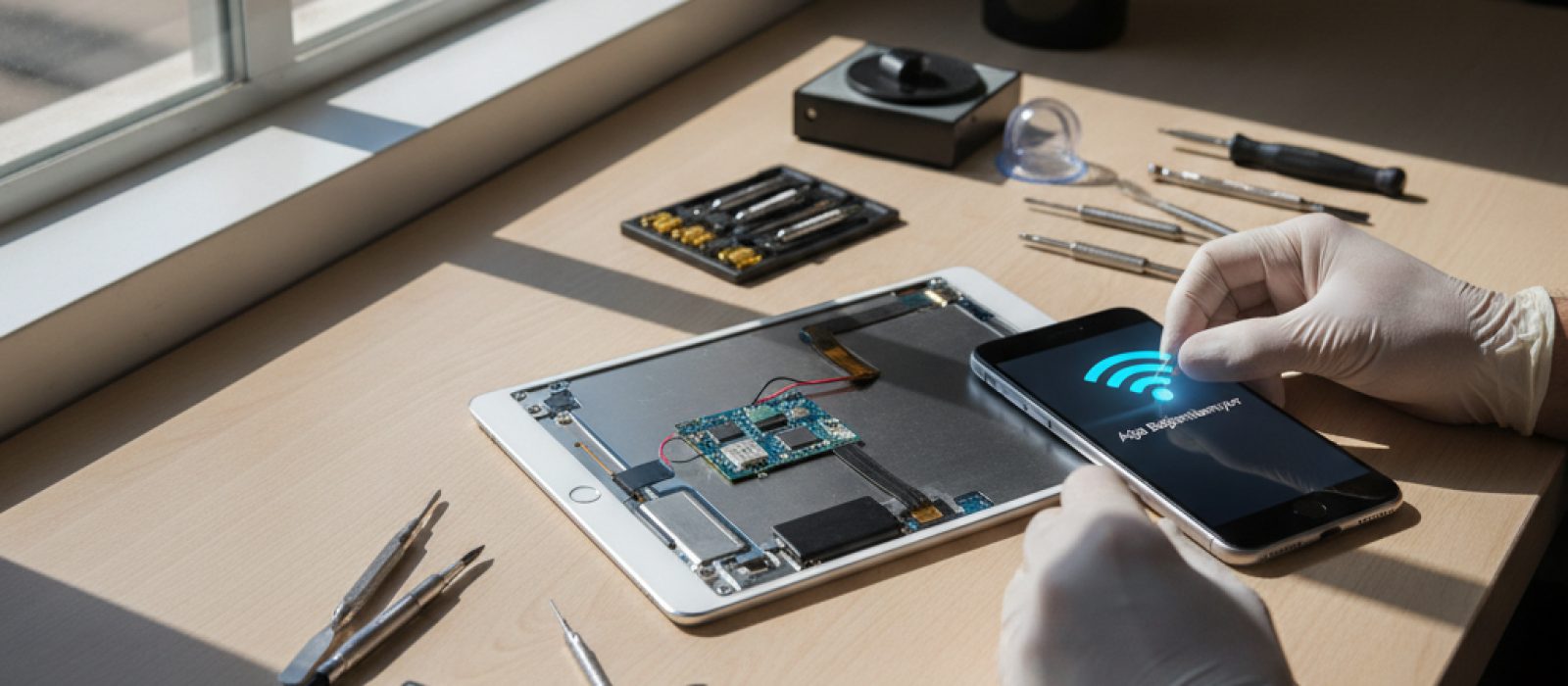 iPhone veya iPad üzerinde Wi-Fi simgesi gösteren bir ekran görüntüsü, wifi bağlantı sorunlarını temsil ediyor.