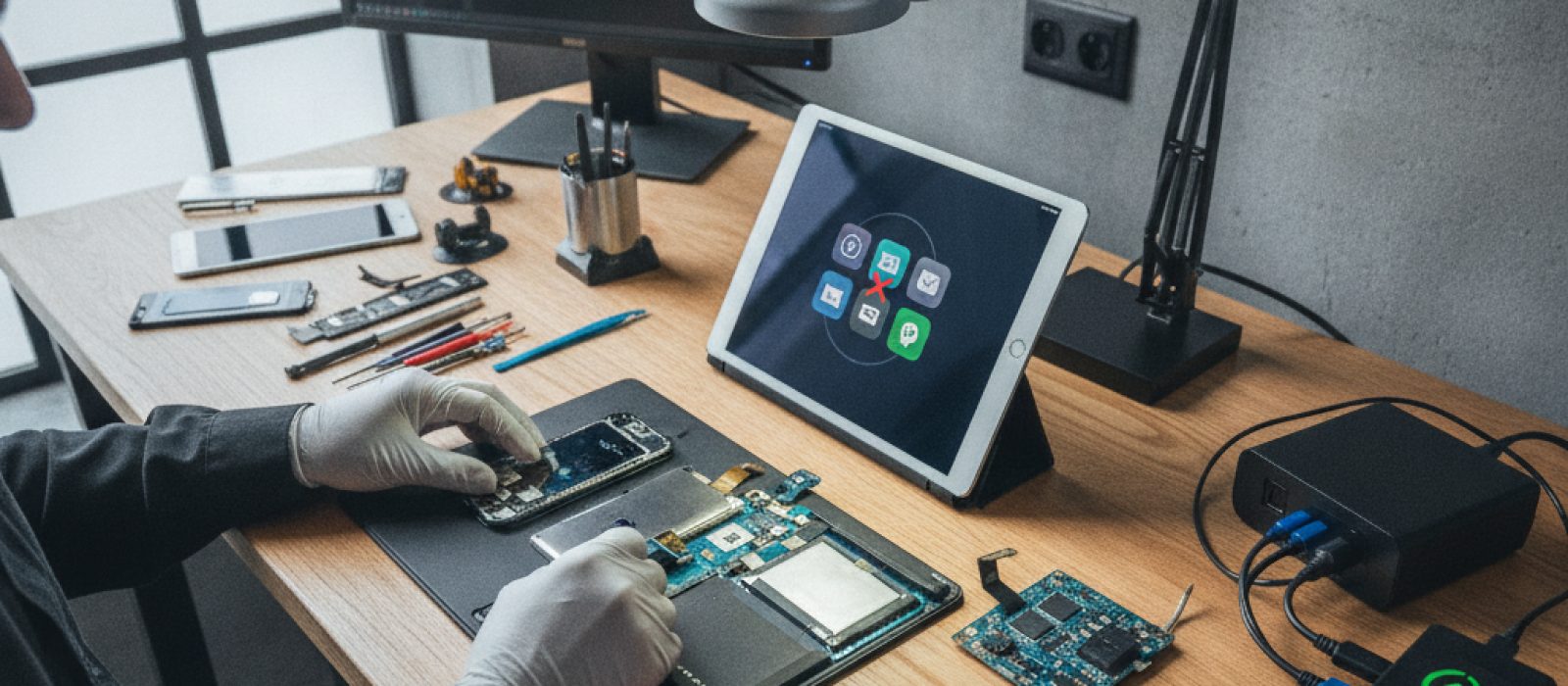 iPhone veya iPad ekranında çökmüş bir uygulama simgesi ve "Uygulama Kapatıldı" uyarısı gösteren bir görsel, stabil çalışma so